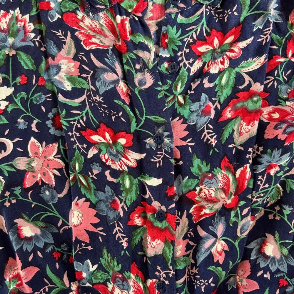 Vintage Adams Apple‎ Floral Short Sleeve Romper Women's Size Small - Picture 3 of 5